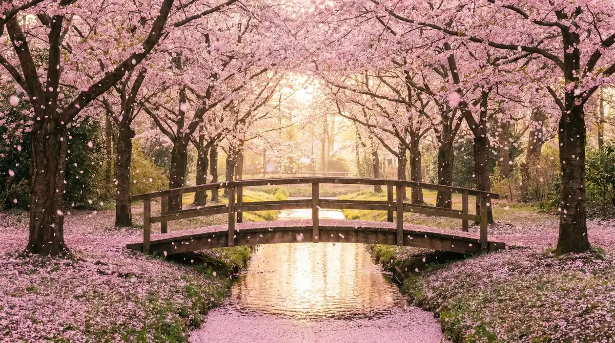 樱花桥畔 - s/m 唯美风景